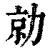 勍(清·印刷字体·康熙字典)