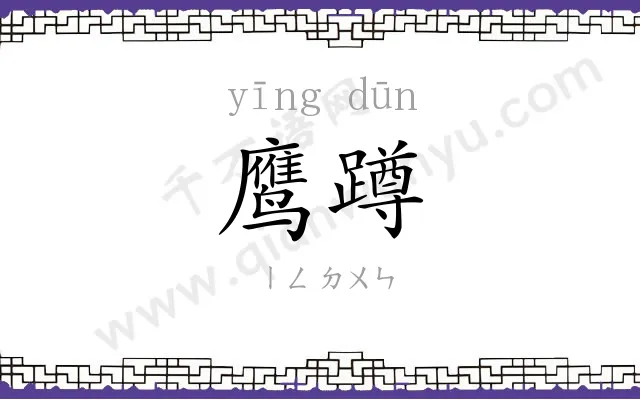 鹰蹲