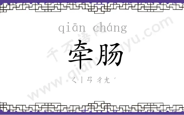 牵肠