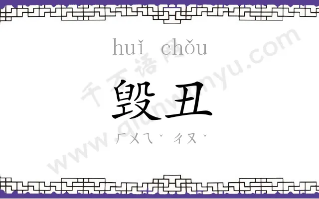 毁丑