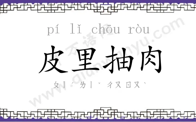 皮里抽肉