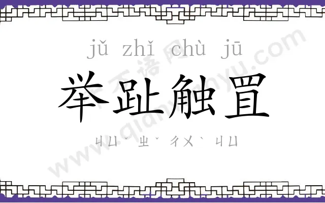 举趾触罝