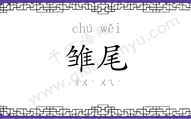 雏尾