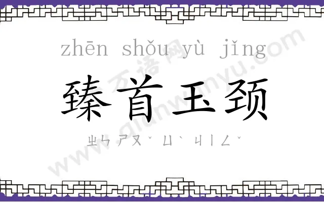 臻首玉颈