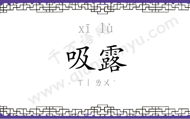 吸露