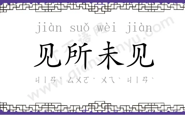 见所未见