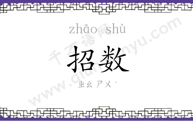 招数