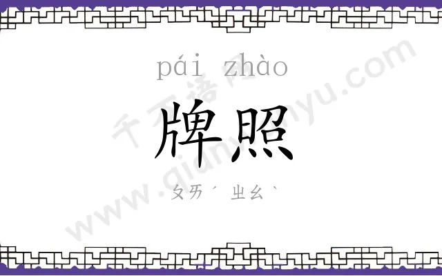 牌照