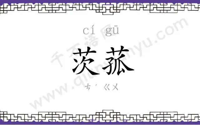 茨菰