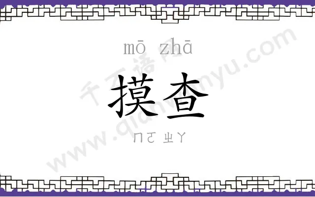 摸查