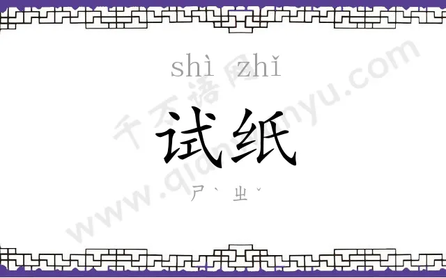 试纸