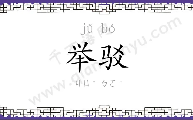 举驳