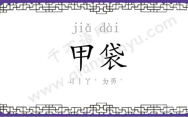 甲袋