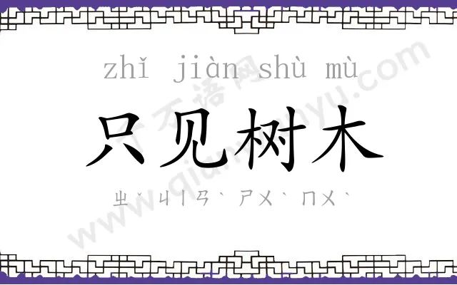 只见树木