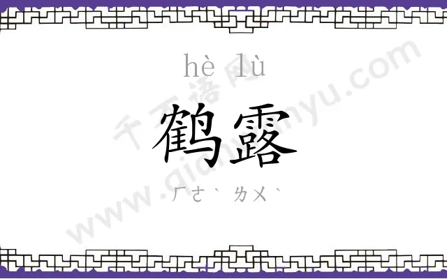 鹤露