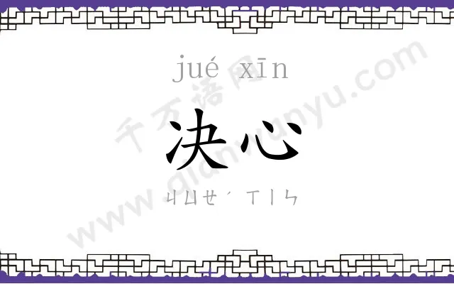 决心