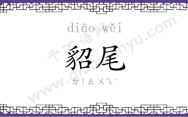 貂尾