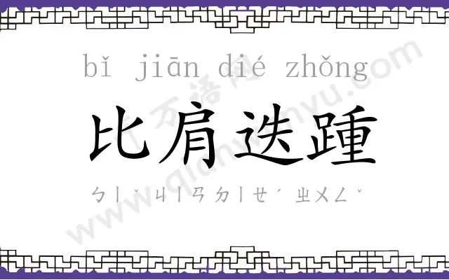 比肩迭踵