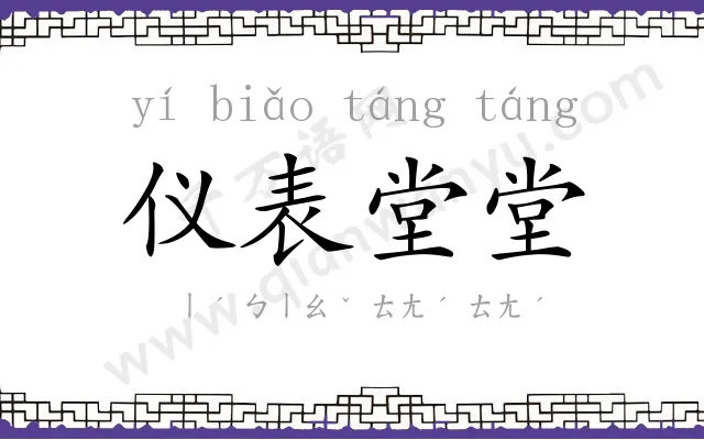 仪表堂堂