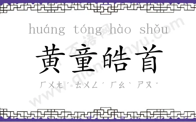 黄童皓首