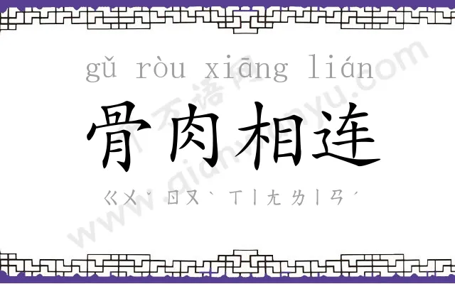 骨肉相连