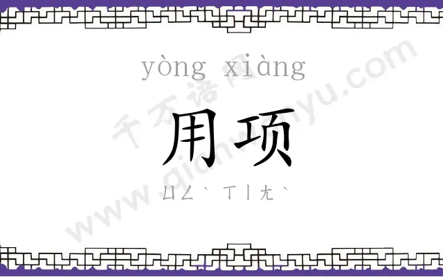 用项