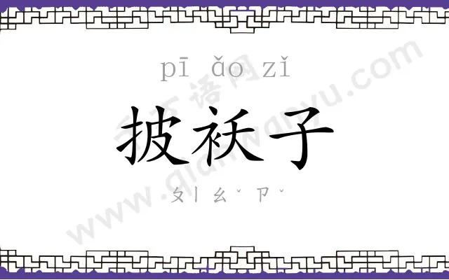 披袄子