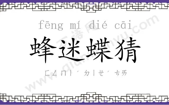 蜂迷蝶猜