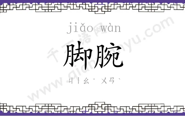 脚腕