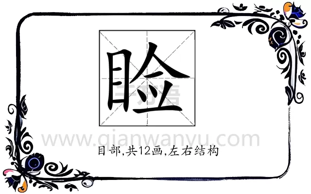 睑
