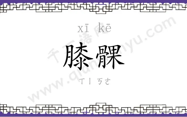 膝髁