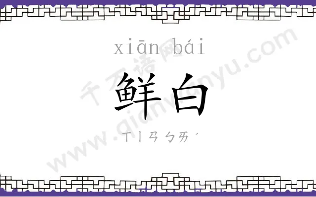 鲜白