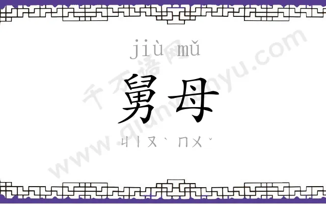 舅母