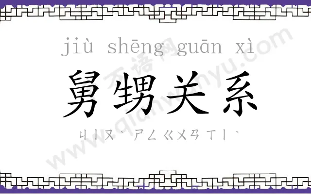 舅甥关系