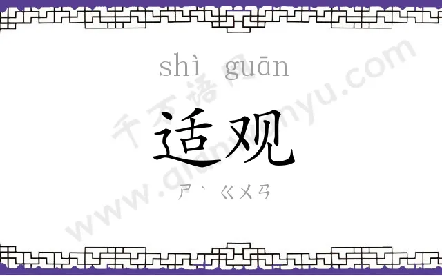 适观
