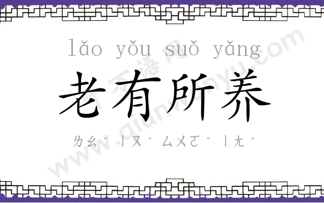 老有所养