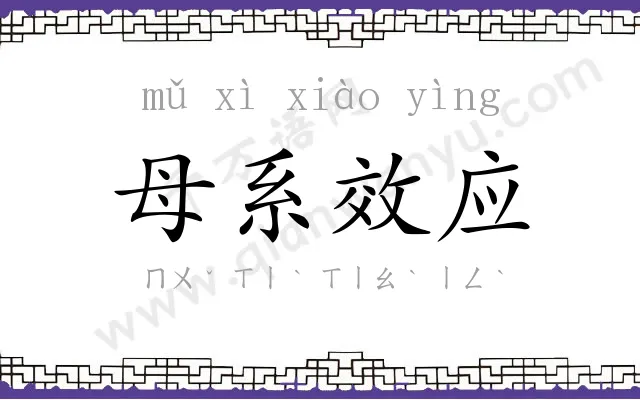 母系效应