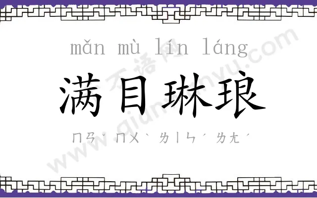 满目琳琅