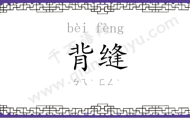 背缝