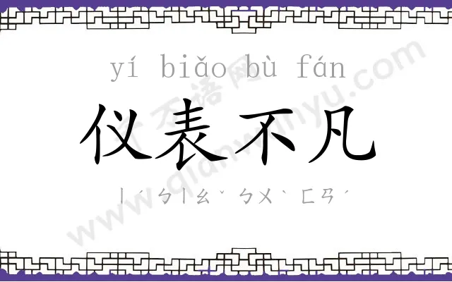 仪表不凡