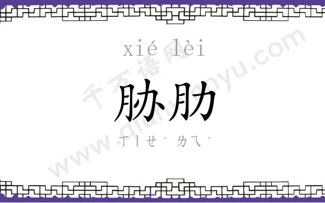胁肋