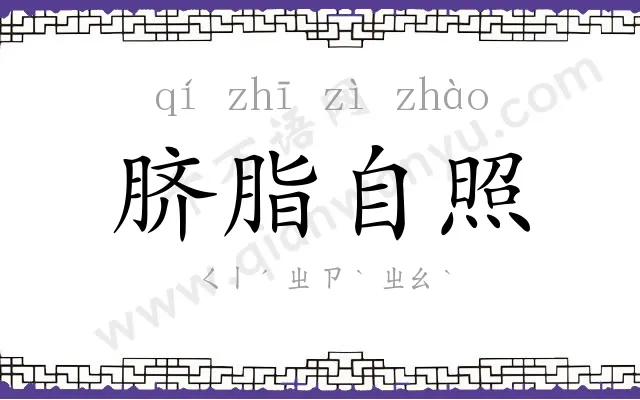 脐脂自照