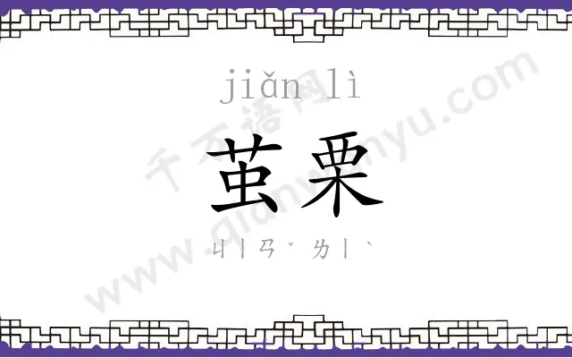 茧栗