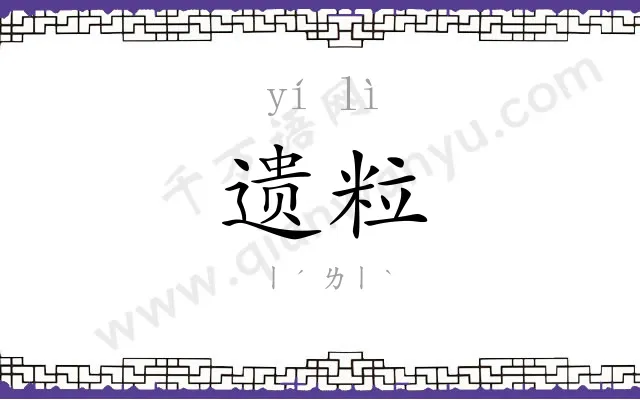 遗粒