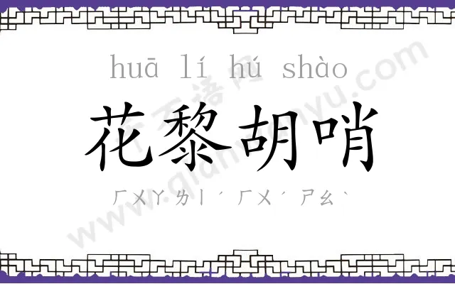 花黎胡哨