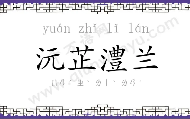 沅芷澧兰