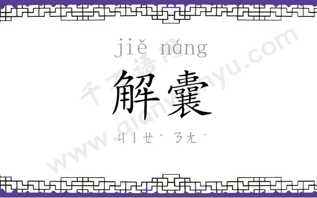 解囊