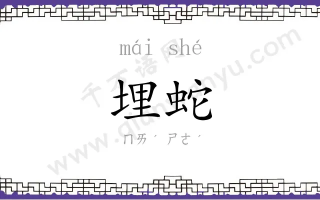 埋蛇