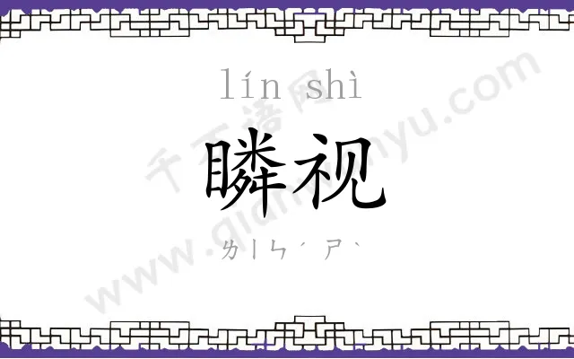 瞵视