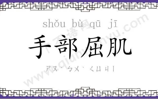 手部屈肌